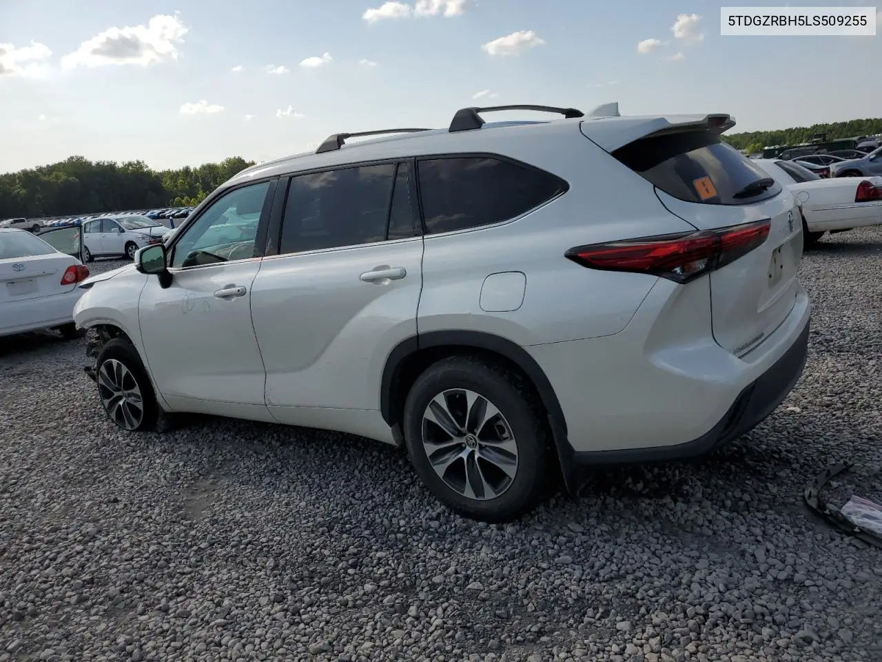 2020 Toyota Highlander Xle VIN: 5TDGZRBH5LS509255 Lot: 64183815