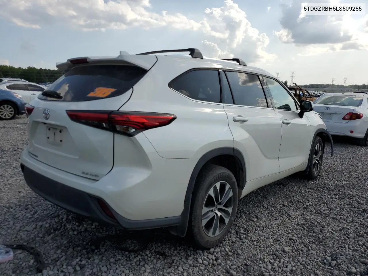 2020 Toyota Highlander Xle VIN: 5TDGZRBH5LS509255 Lot: 64183815