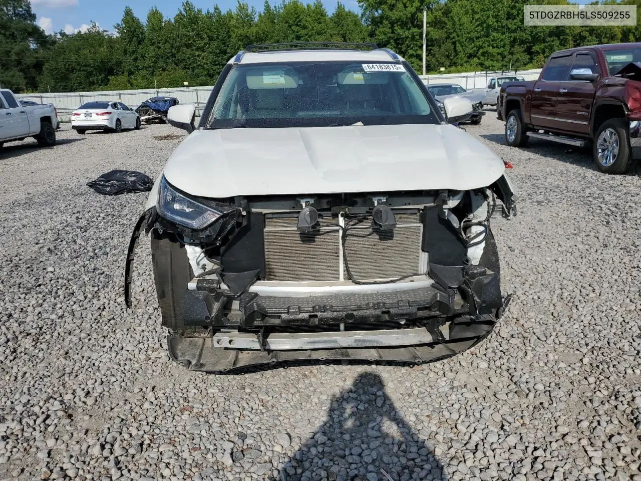 2020 Toyota Highlander Xle VIN: 5TDGZRBH5LS509255 Lot: 64183815