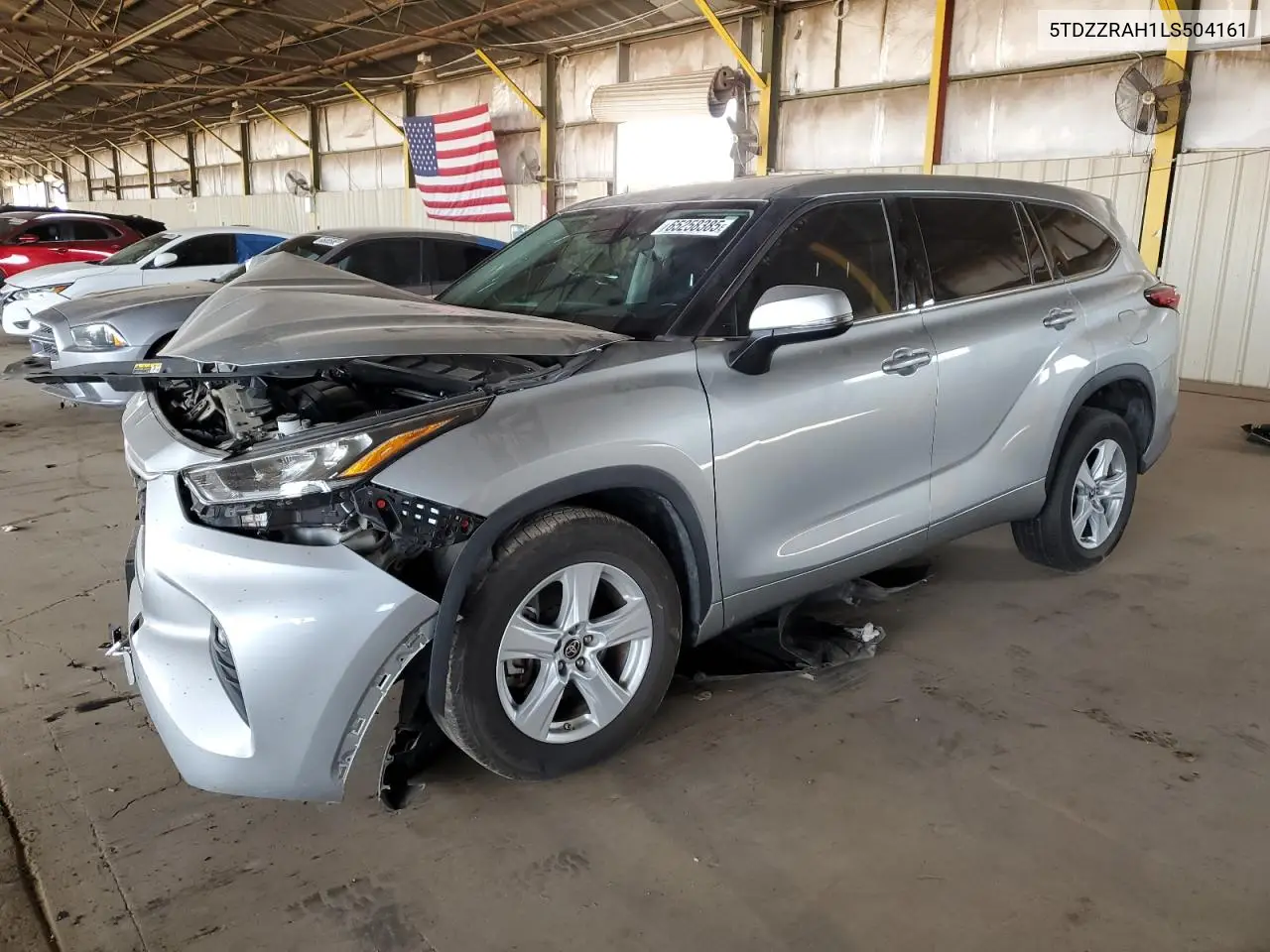2020 Toyota Highlander L VIN: 5TDZZRAH1LS504161 Lot: 65258385
