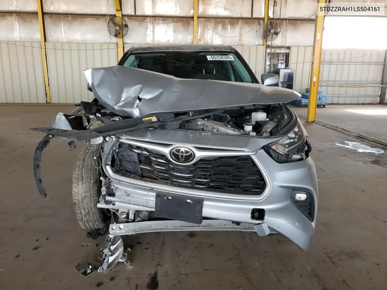 2020 Toyota Highlander L VIN: 5TDZZRAH1LS504161 Lot: 65258385
