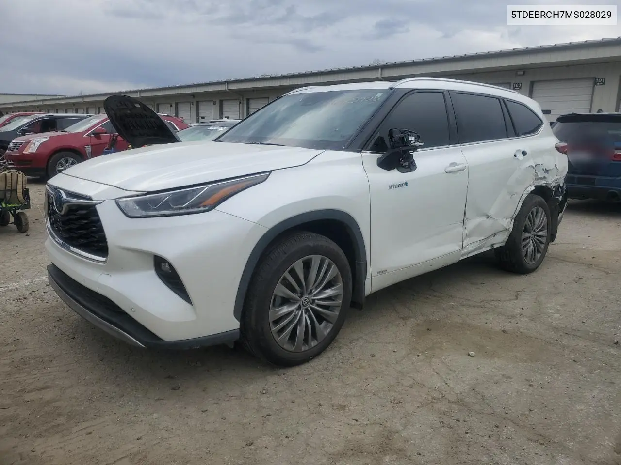 2021 Toyota Highlander Hybrid Platinum VIN: 5TDEBRCH7MS028029 Lot: 46925905