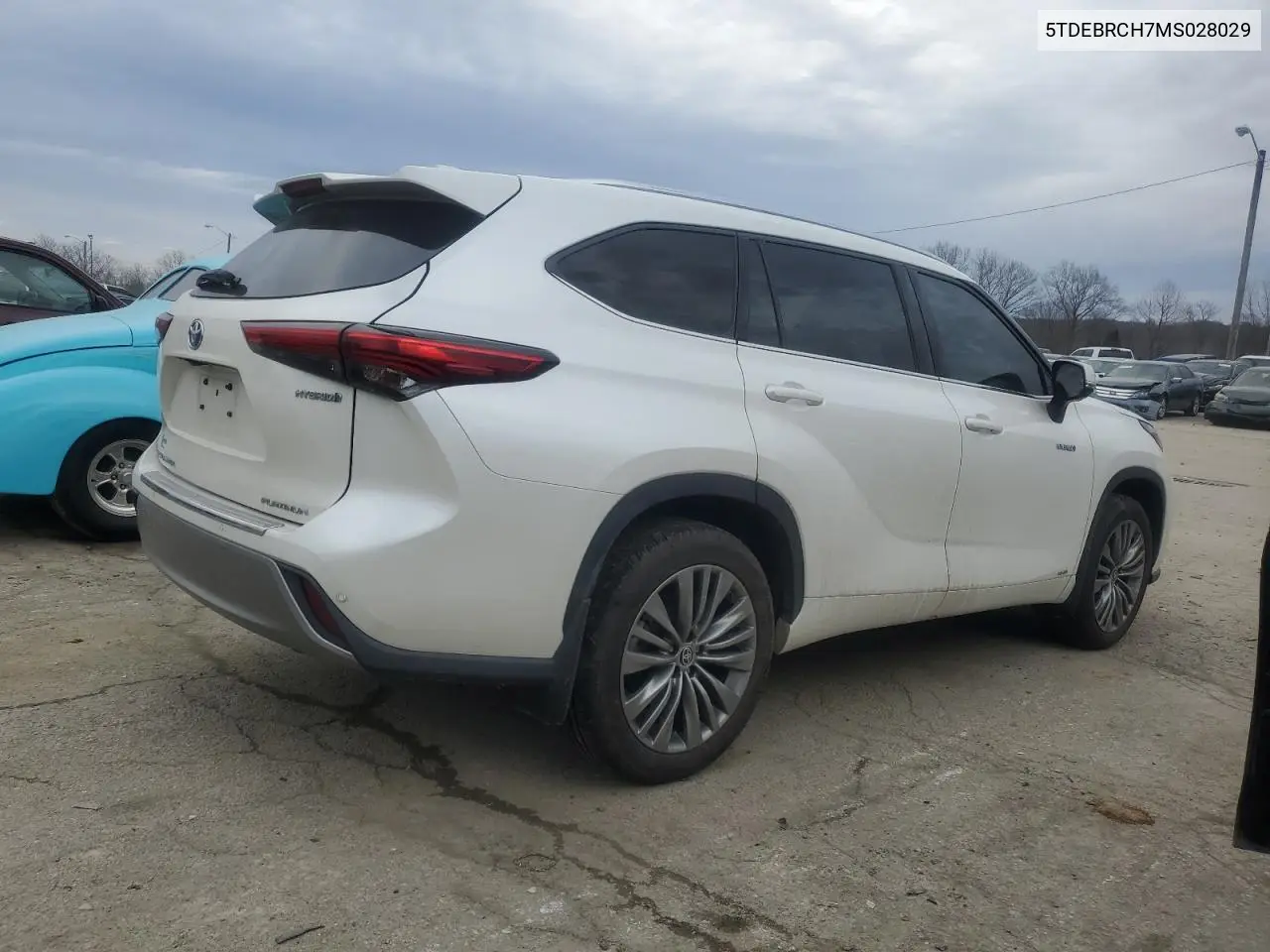 2021 Toyota Highlander Hybrid Platinum VIN: 5TDEBRCH7MS028029 Lot: 46925905