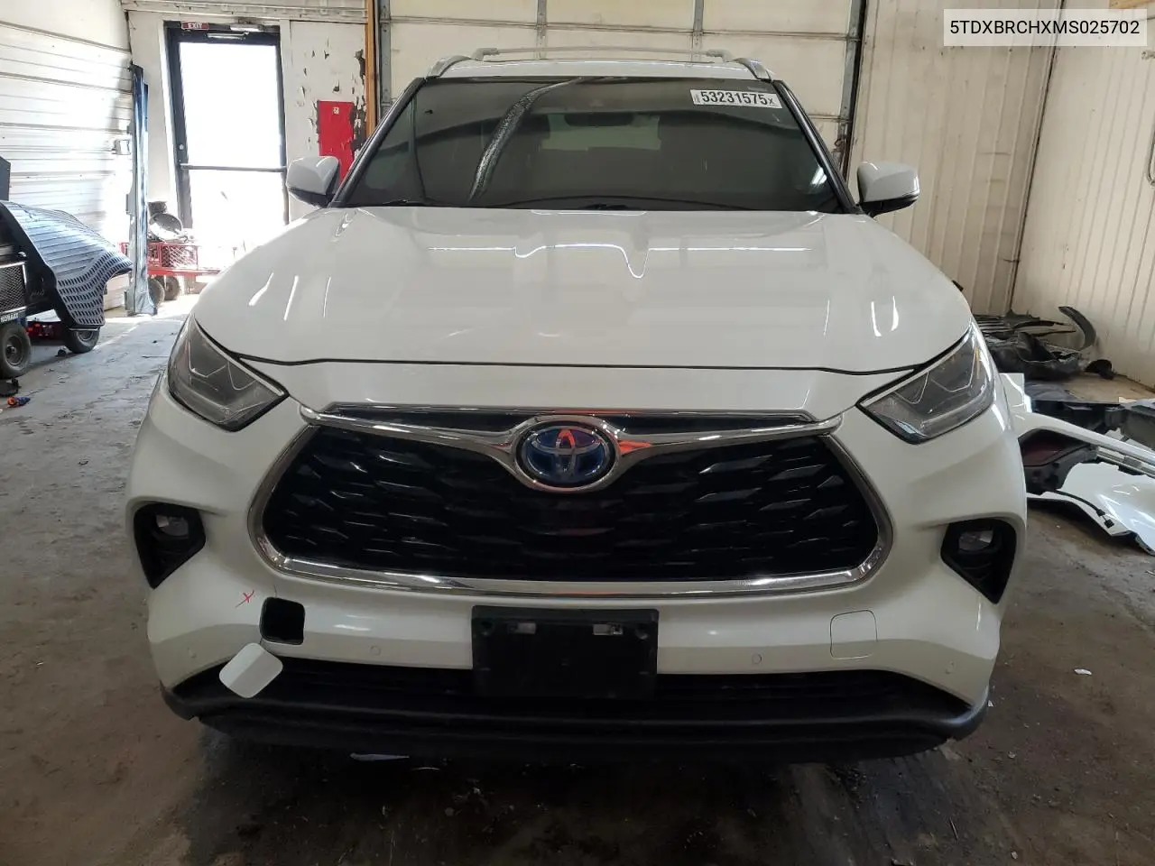 2021 Toyota Highlander Hybrid Limited VIN: 5TDXBRCHXMS025702 Lot: 53231575