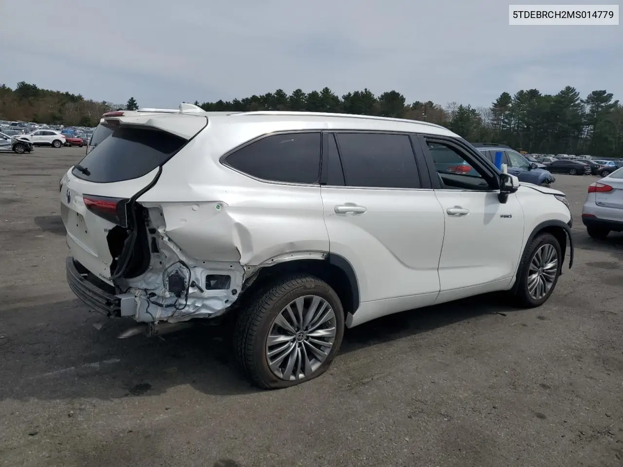 2021 Toyota Highlander Hybrid Platinum VIN: 5TDEBRCH2MS014779 Lot: 53320215