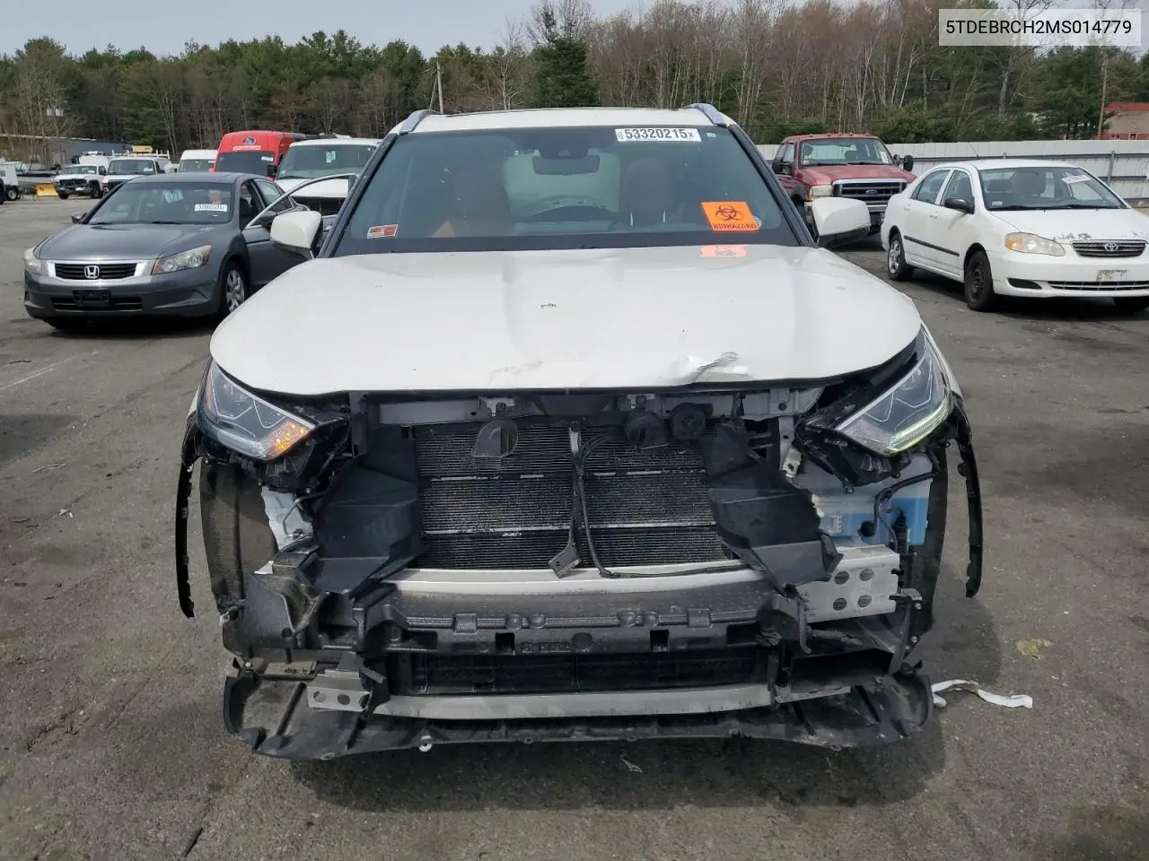 2021 Toyota Highlander Hybrid Platinum VIN: 5TDEBRCH2MS014779 Lot: 53320215