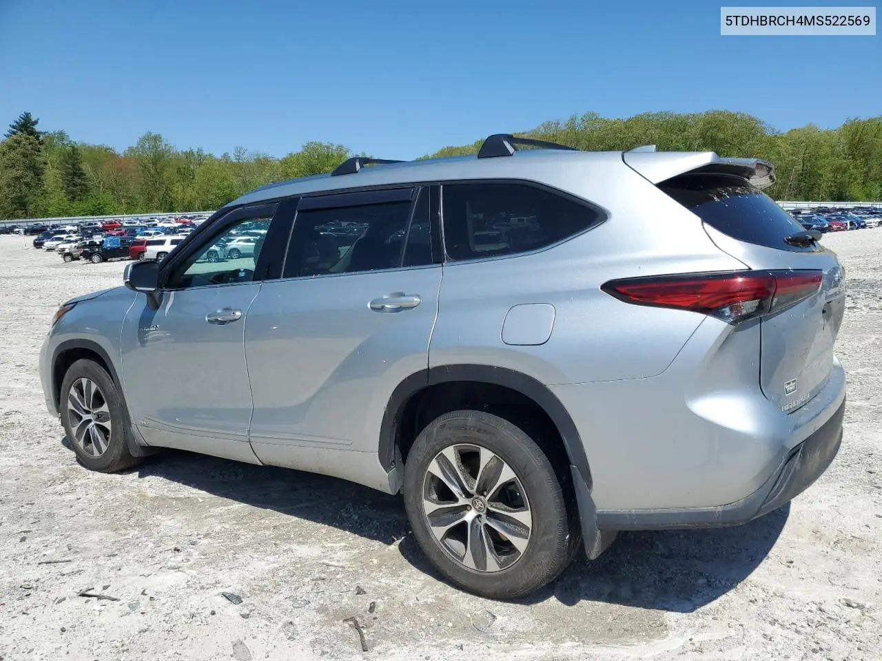 2021 Toyota Highlander Hybrid Xle VIN: 5TDHBRCH4MS522569 Lot: 56089055