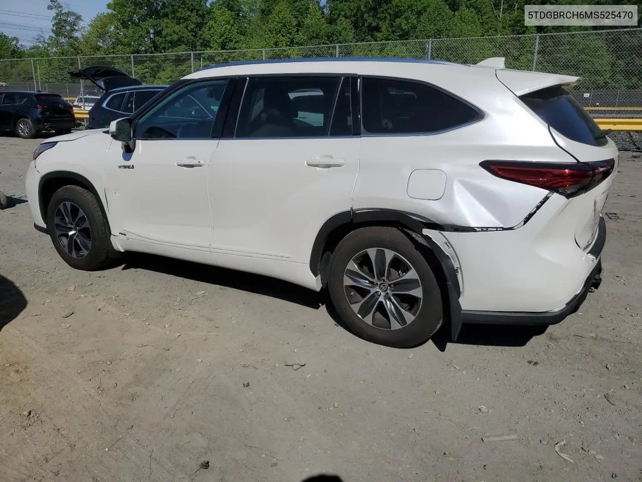 2021 Toyota Highlander Hybrid Xle VIN: 5TDGBRCH6MS525470 Lot: 56164855