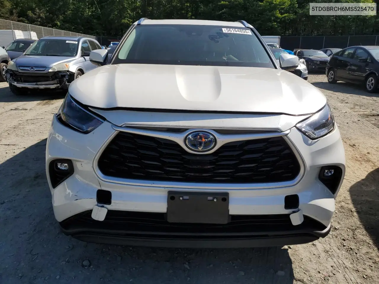 2021 Toyota Highlander Hybrid Xle VIN: 5TDGBRCH6MS525470 Lot: 56164855