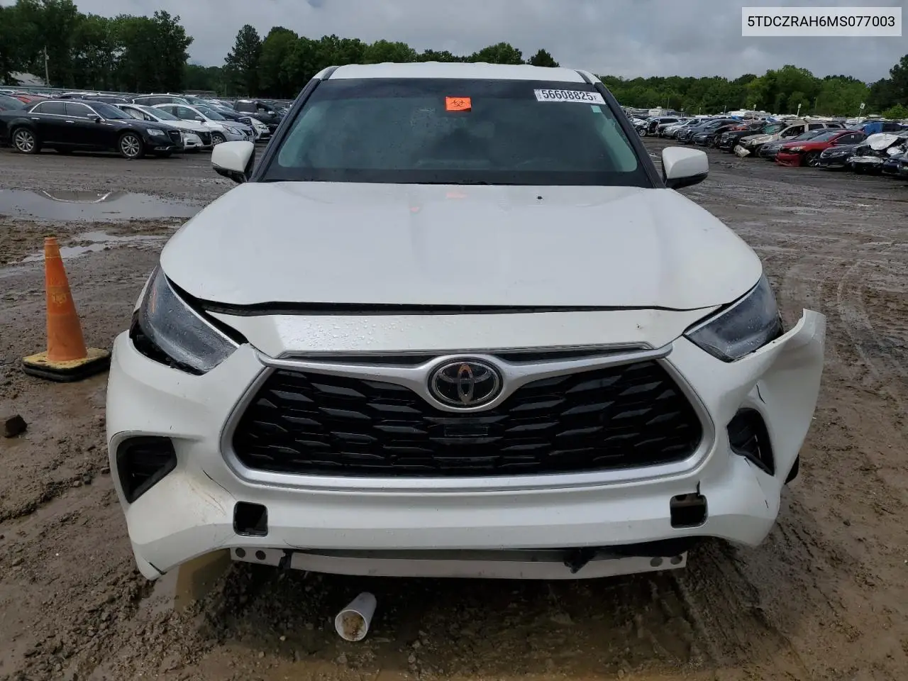 2021 Toyota Highlander L VIN: 5TDCZRAH6MS077003 Lot: 56608825