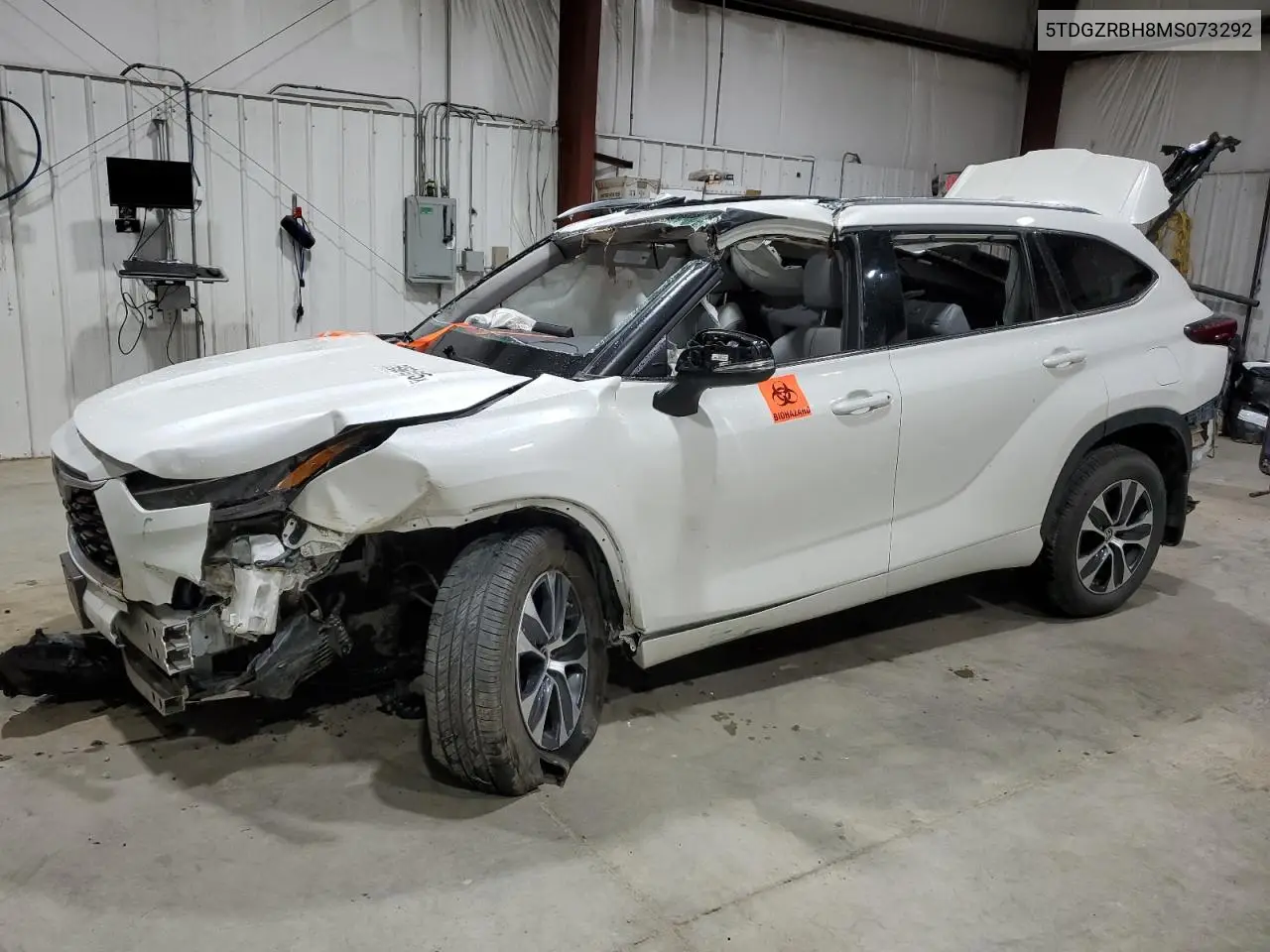 2021 Toyota Highlander Xle VIN: 5TDGZRBH8MS073292 Lot: 56691015