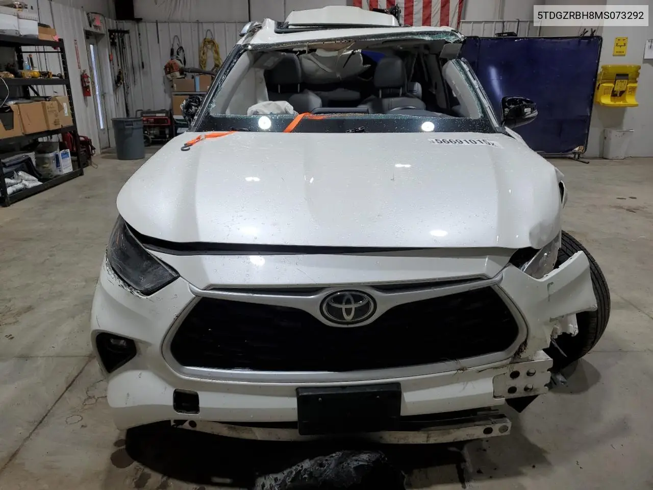 2021 Toyota Highlander Xle VIN: 5TDGZRBH8MS073292 Lot: 56691015