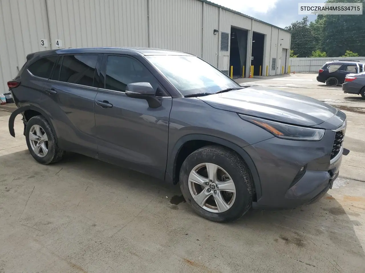 2021 Toyota Highlander L VIN: 5TDCZRAH4MS534715 Lot: 56737705