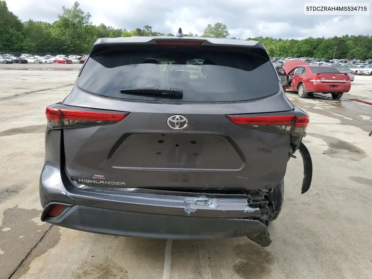 2021 Toyota Highlander L VIN: 5TDCZRAH4MS534715 Lot: 56737705