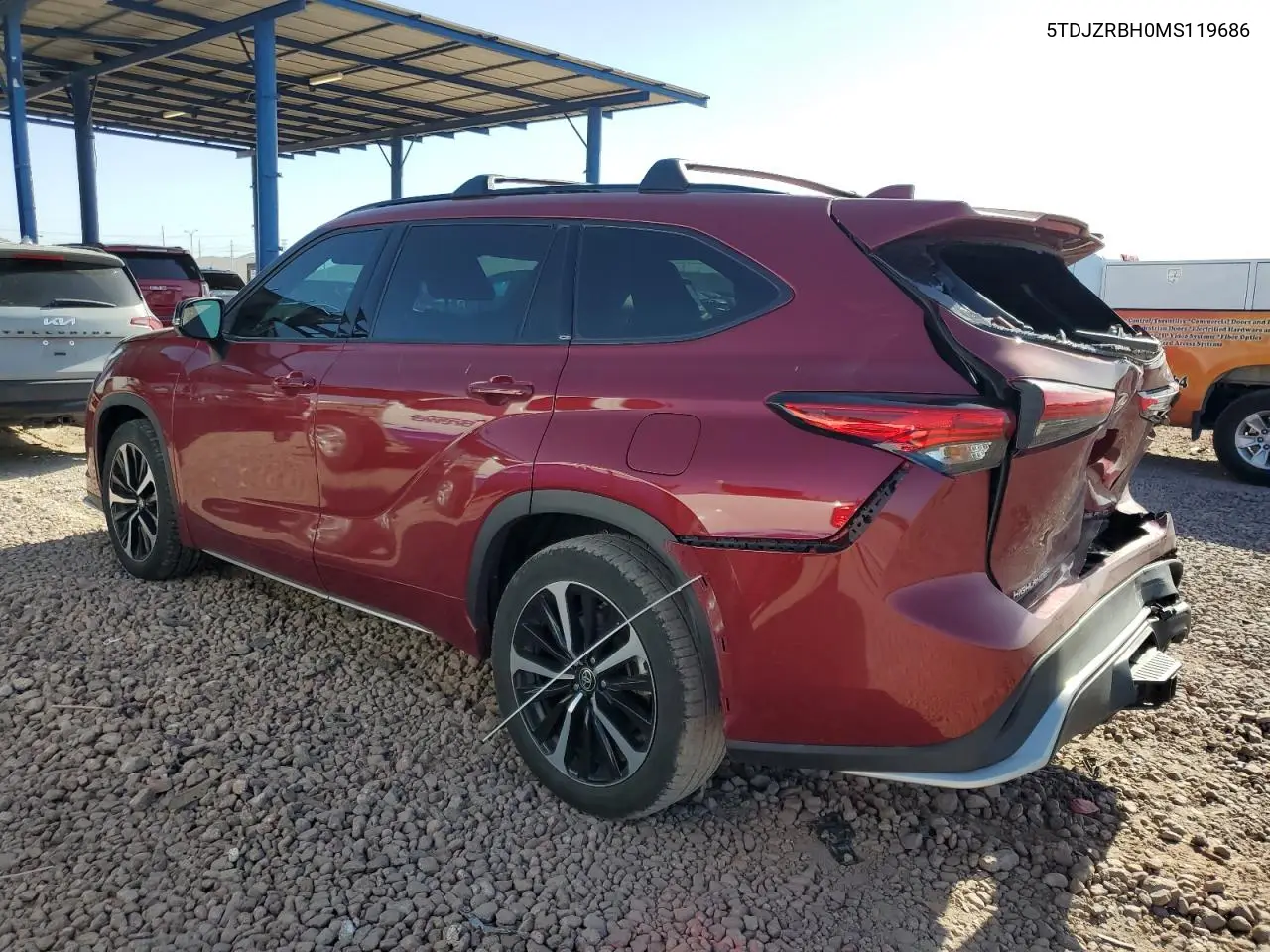 2021 Toyota Highlander Xse VIN: 5TDJZRBH0MS119686 Lot: 56765235