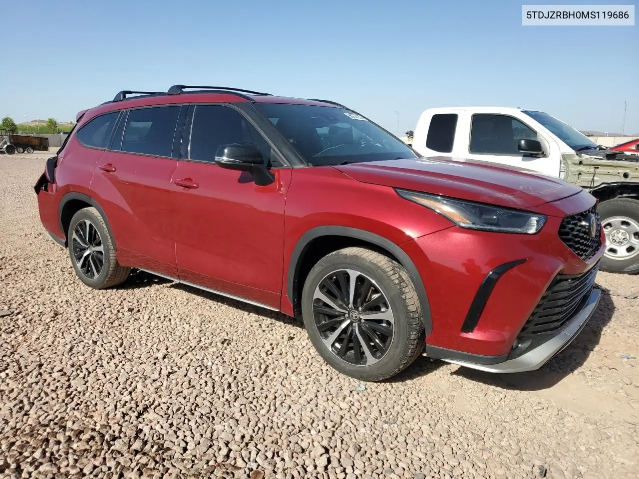 2021 Toyota Highlander Xse VIN: 5TDJZRBH0MS119686 Lot: 56765235