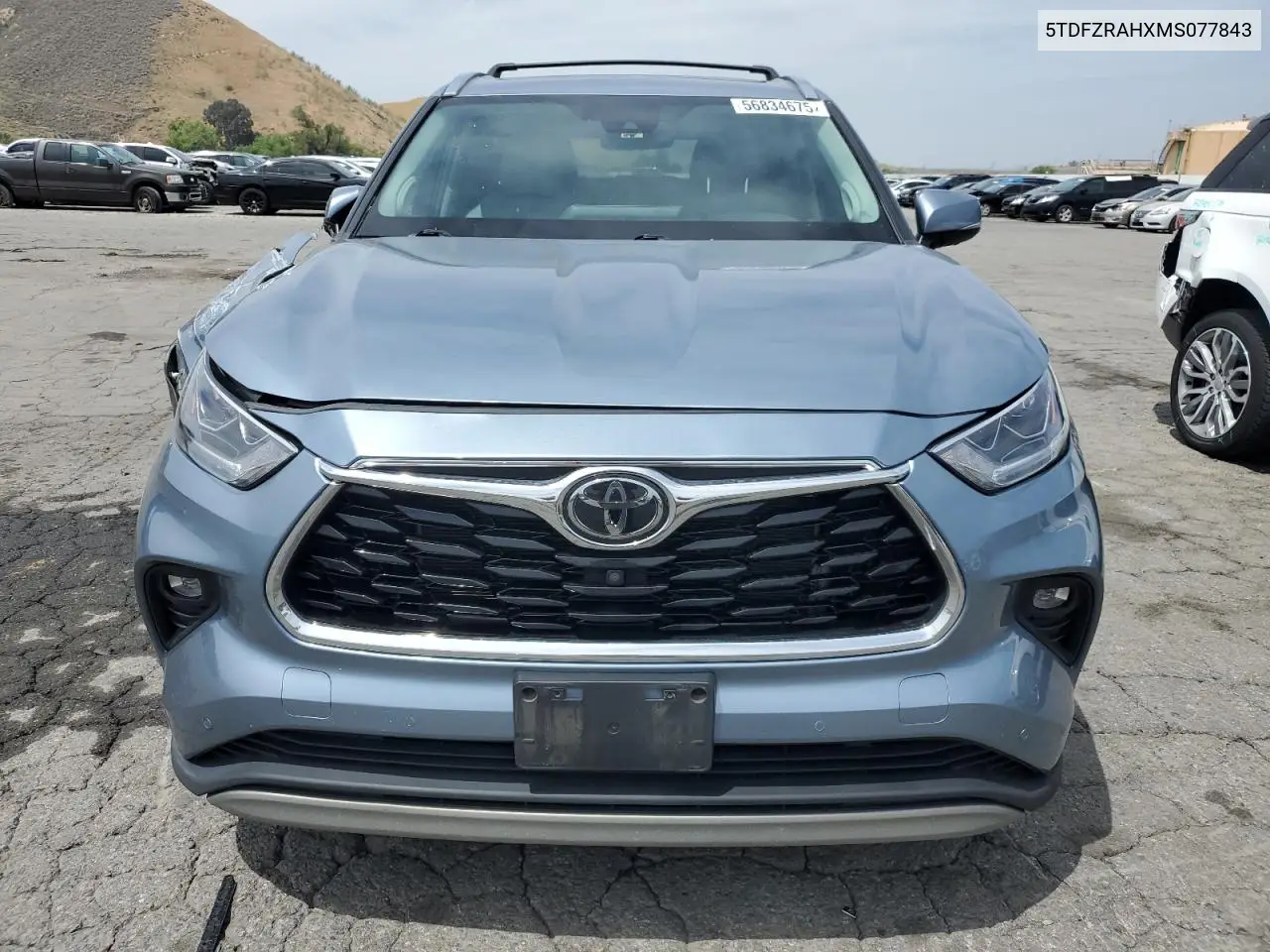 2021 Toyota Highlander Platinum VIN: 5TDFZRAHXMS077843 Lot: 56834675