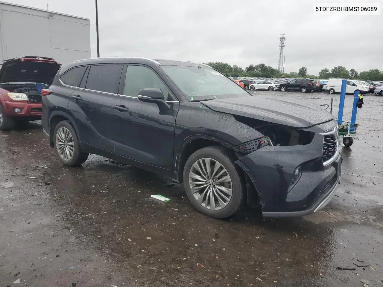 2021 Toyota Highlander Platinum VIN: 5TDFZRBH8MS106089 Lot: 56847365