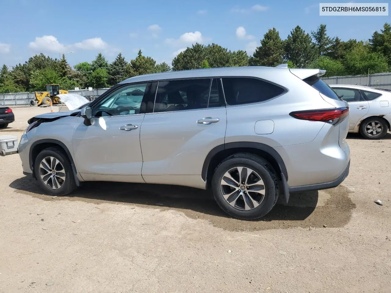 2021 Toyota Highlander Xle VIN: 5TDGZRBH6MS056815 Lot: 56867025