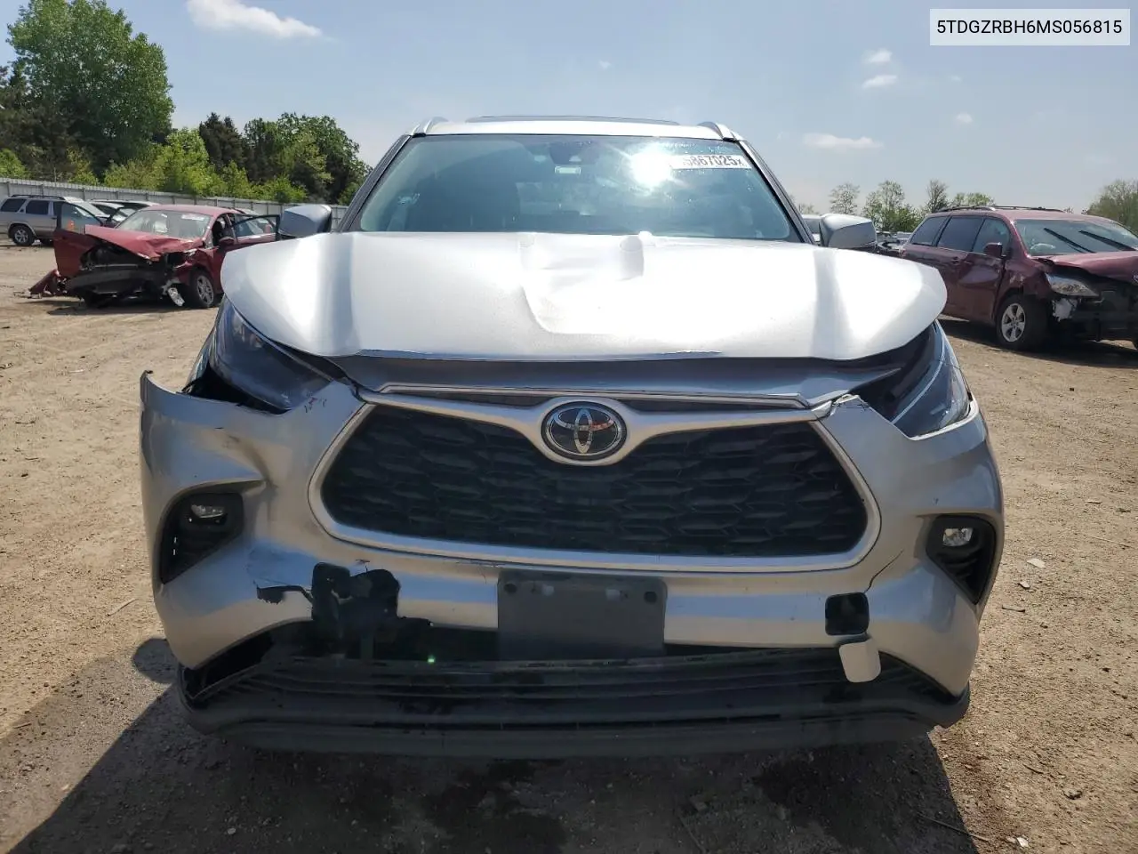 2021 Toyota Highlander Xle VIN: 5TDGZRBH6MS056815 Lot: 56867025