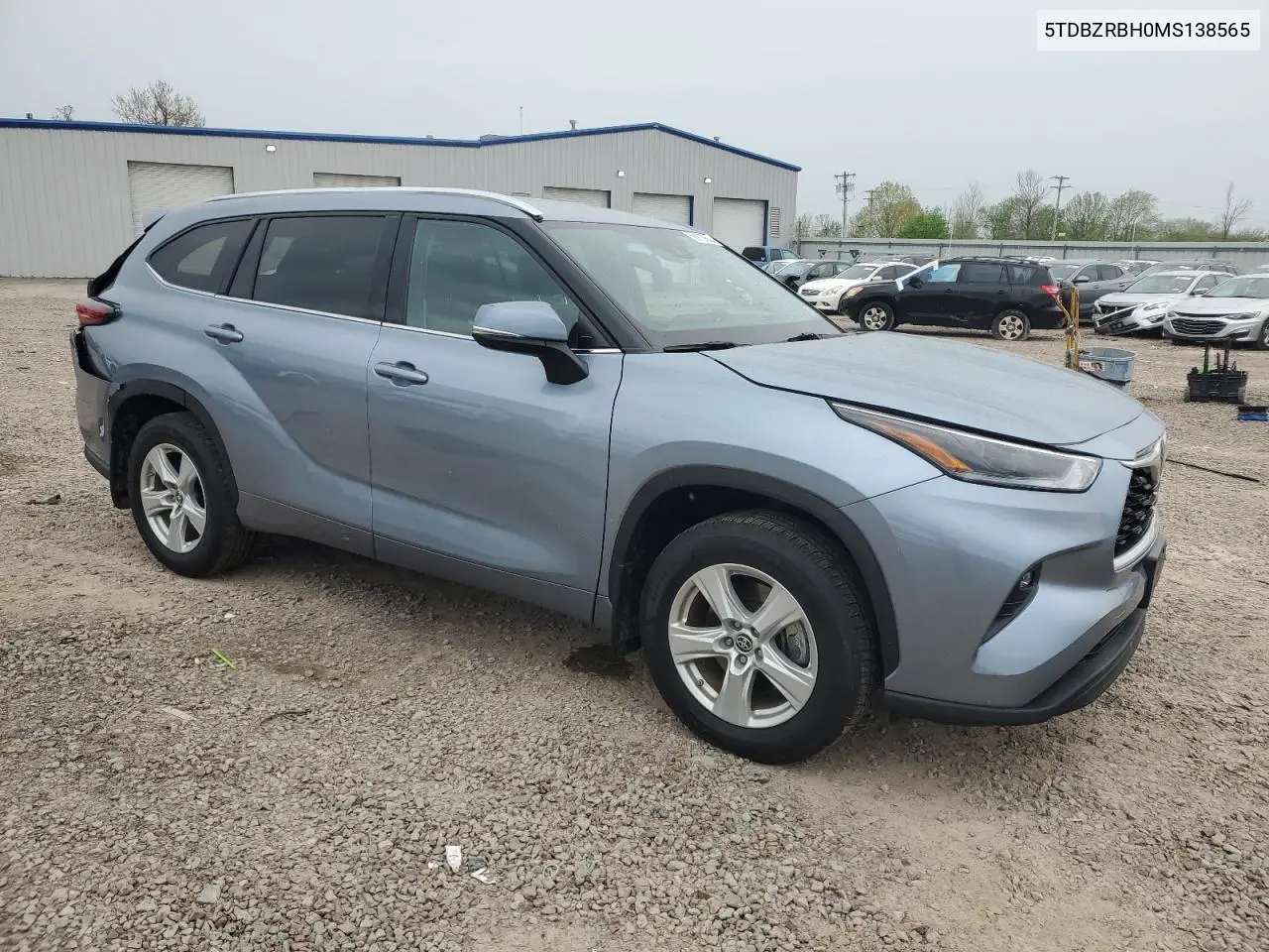 2021 Toyota Highlander L VIN: 5TDBZRBH0MS138565 Lot: 56910965
