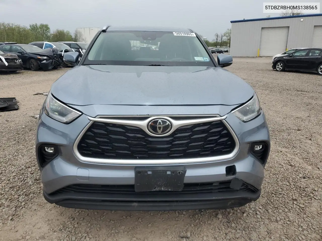 2021 Toyota Highlander L VIN: 5TDBZRBH0MS138565 Lot: 56910965