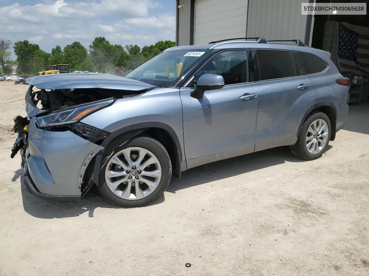 2021 Toyota Highlander Hybrid Limited VIN: 5TDXBRCH7MS065638 Lot: 56914045
