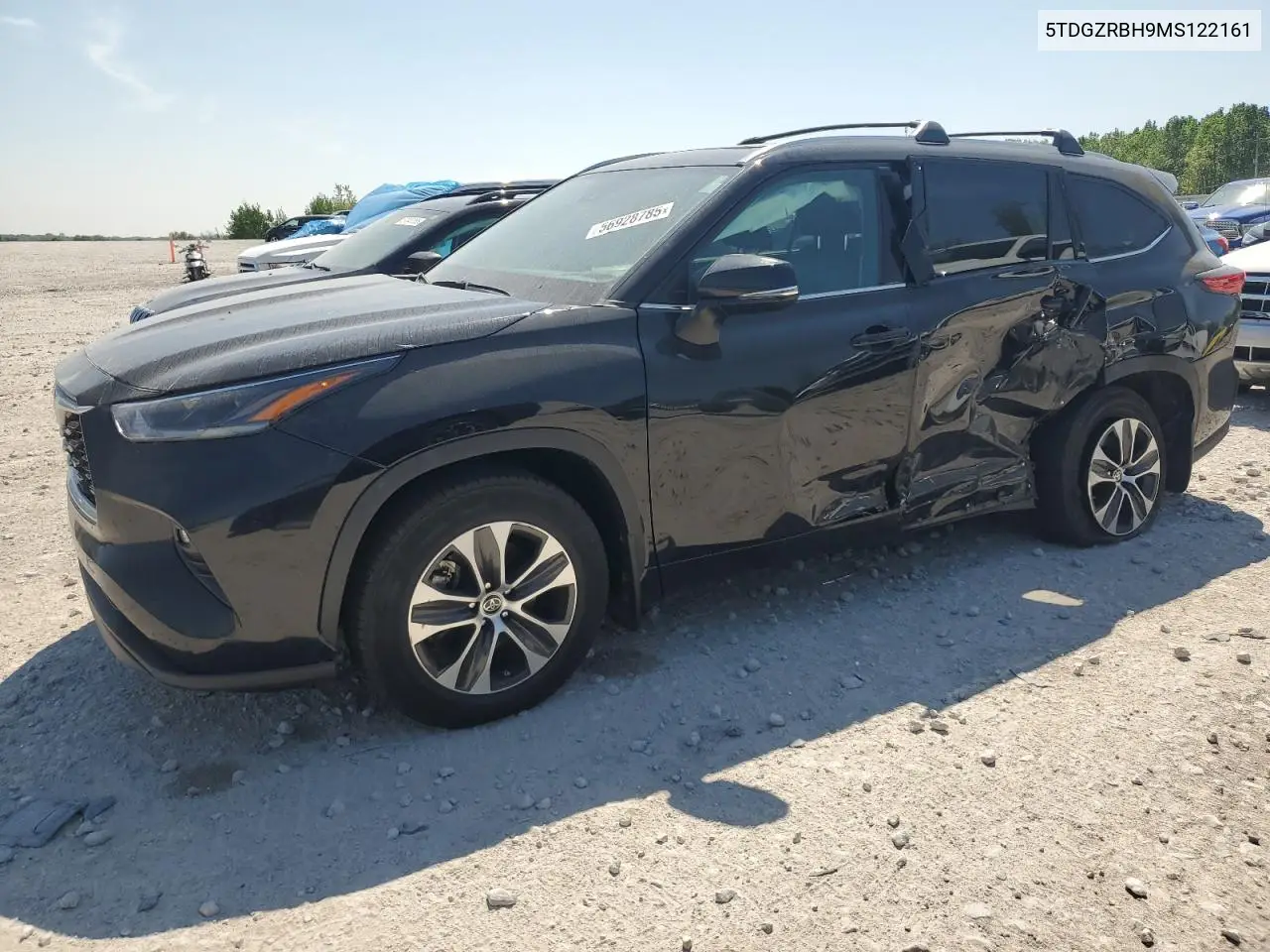 2021 Toyota Highlander Xle VIN: 5TDGZRBH9MS122161 Lot: 56928785