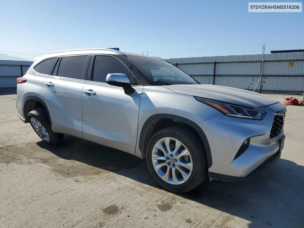 2021 Toyota Highlander Limited VIN: 5TDYZRAH5MS518206 Lot: 57089125