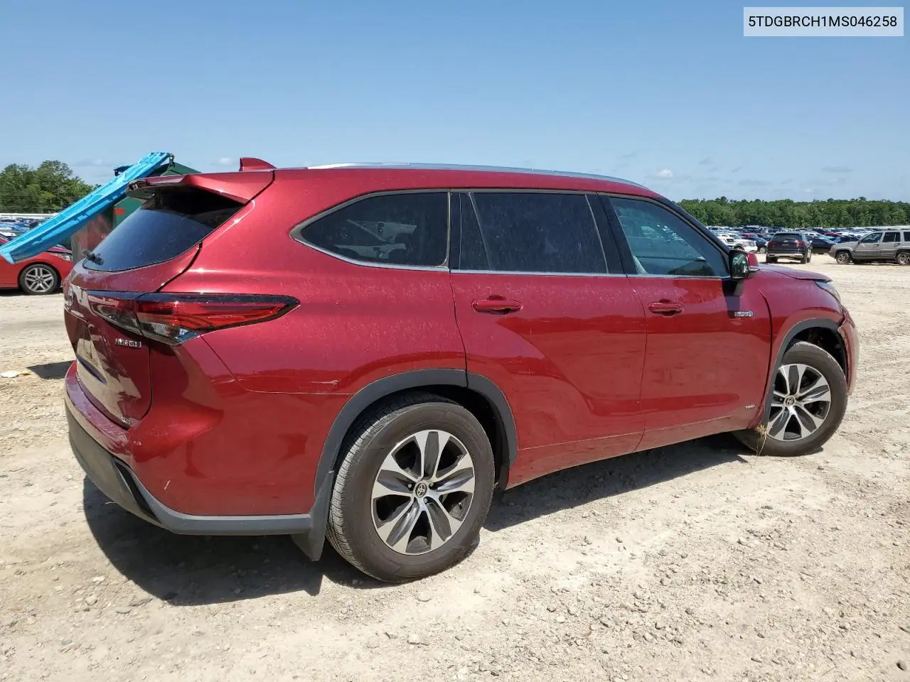 2021 Toyota Highlander Hybrid Xle VIN: 5TDGBRCH1MS046258 Lot: 57132455