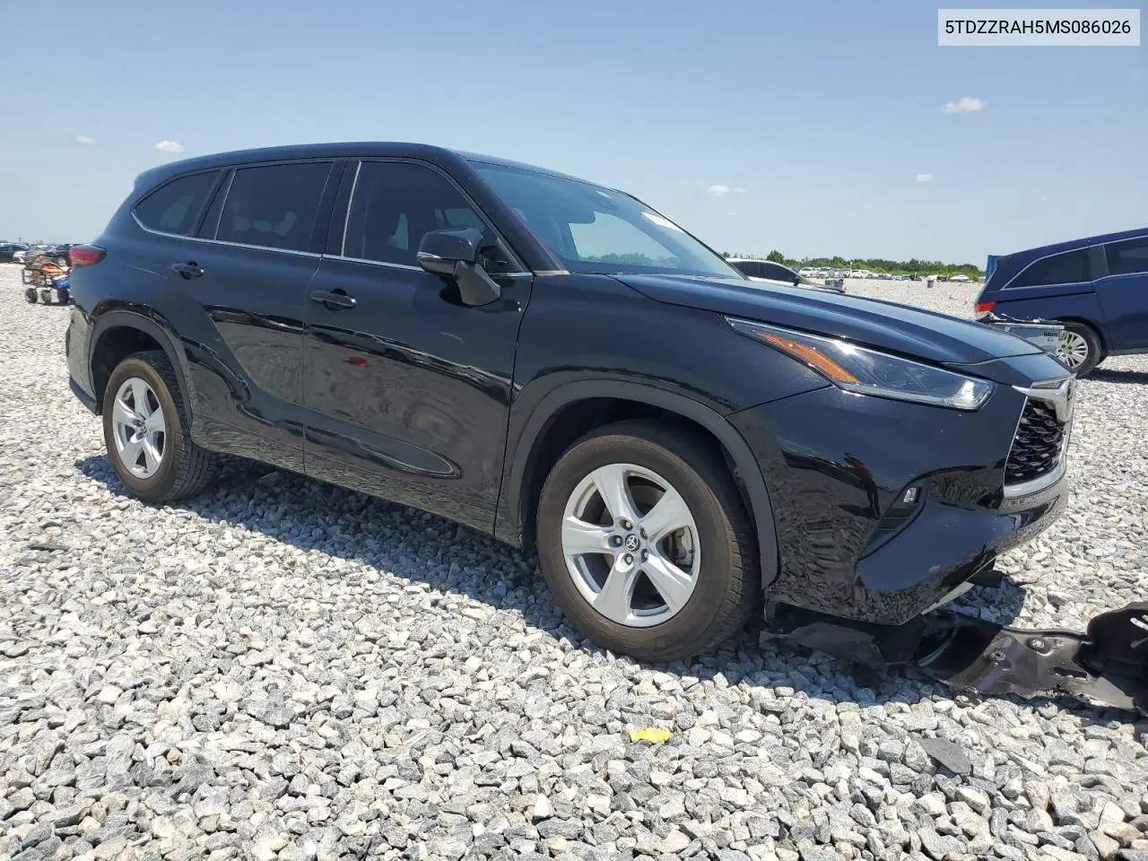 2021 Toyota Highlander L VIN: 5TDZZRAH5MS086026 Lot: 57202535