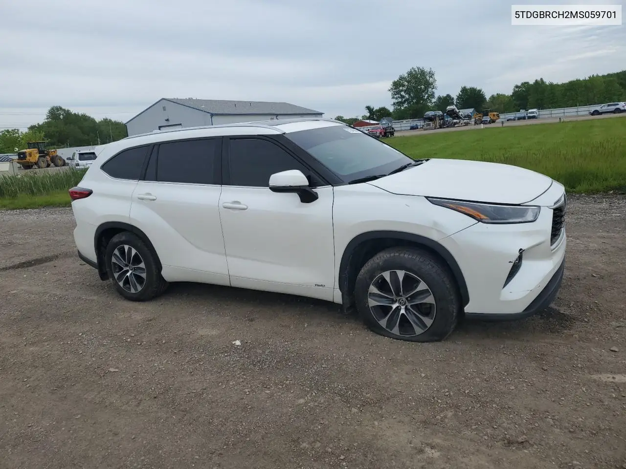 2021 Toyota Highlander Hybrid Xle VIN: 5TDGBRCH2MS059701 Lot: 57646985