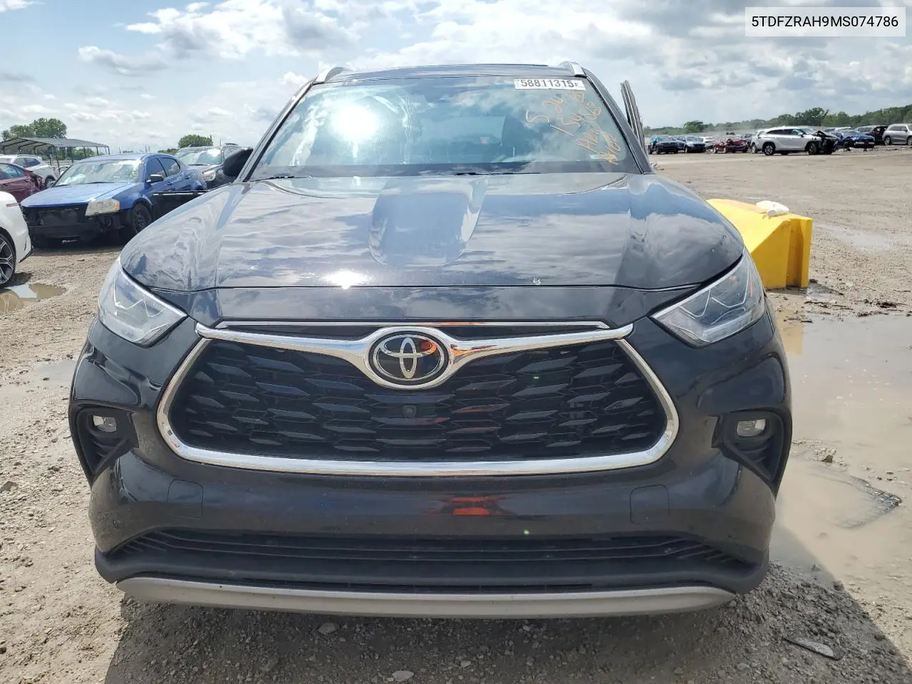 2021 Toyota Highlander Platinum VIN: 5TDFZRAH9MS074786 Lot: 58811315