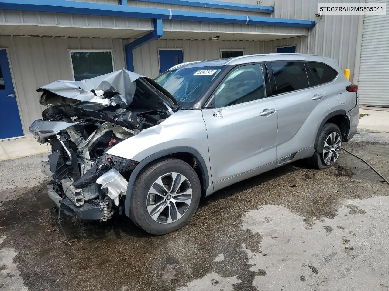 2021 Toyota Highlander Xle VIN: 5TDGZRAH2MS535041 Lot: 59042245