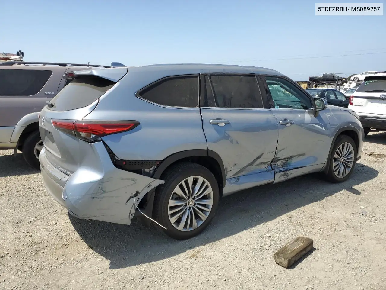 2021 Toyota Highlander Platinum VIN: 5TDFZRBH4MS089257 Lot: 59234275