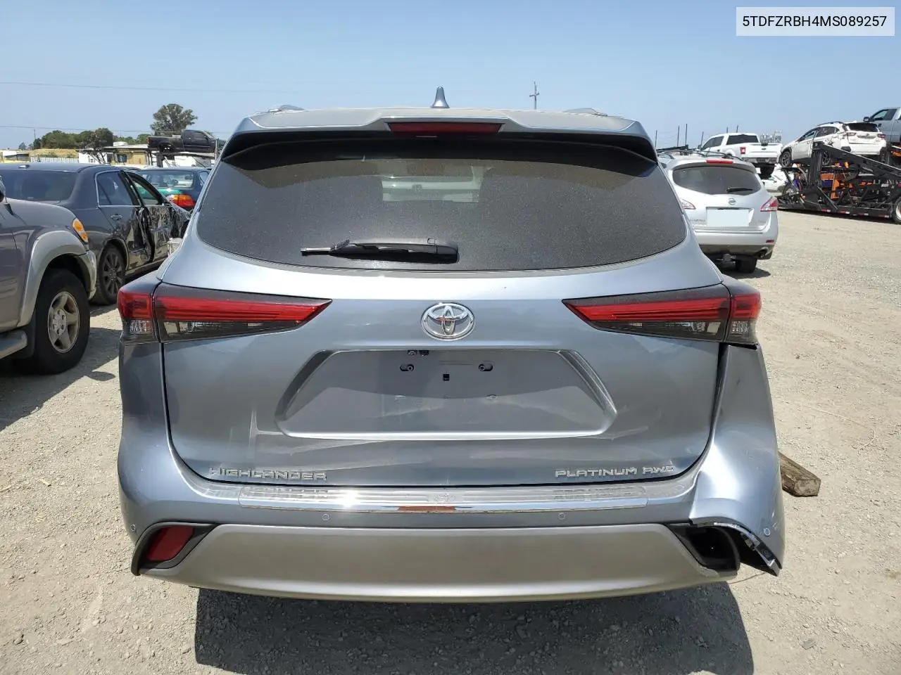 2021 Toyota Highlander Platinum VIN: 5TDFZRBH4MS089257 Lot: 59234275