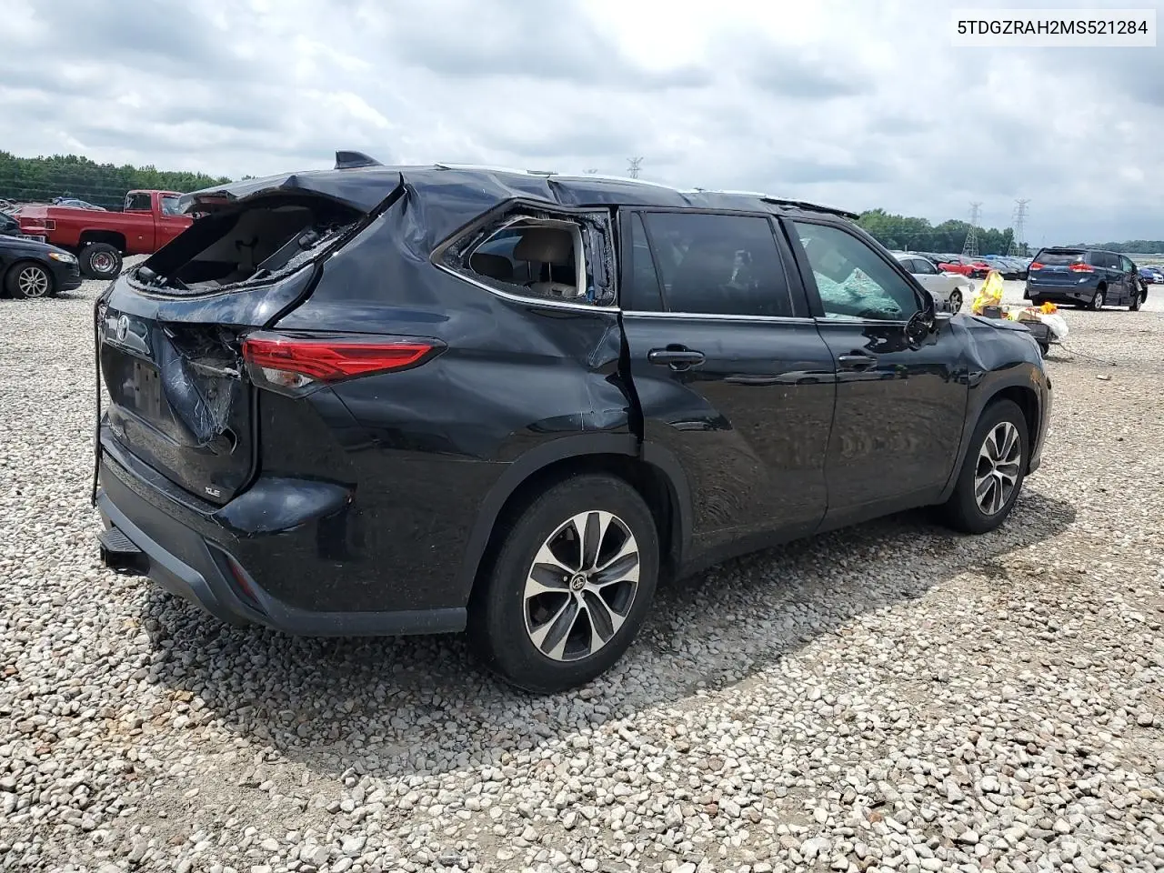 2021 Toyota Highlander Xle VIN: 5TDGZRAH2MS521284 Lot: 59986685