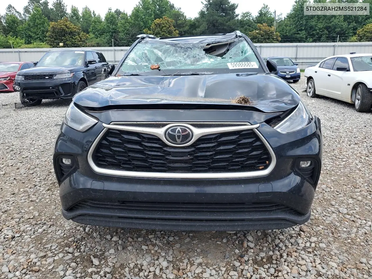 2021 Toyota Highlander Xle VIN: 5TDGZRAH2MS521284 Lot: 59986685