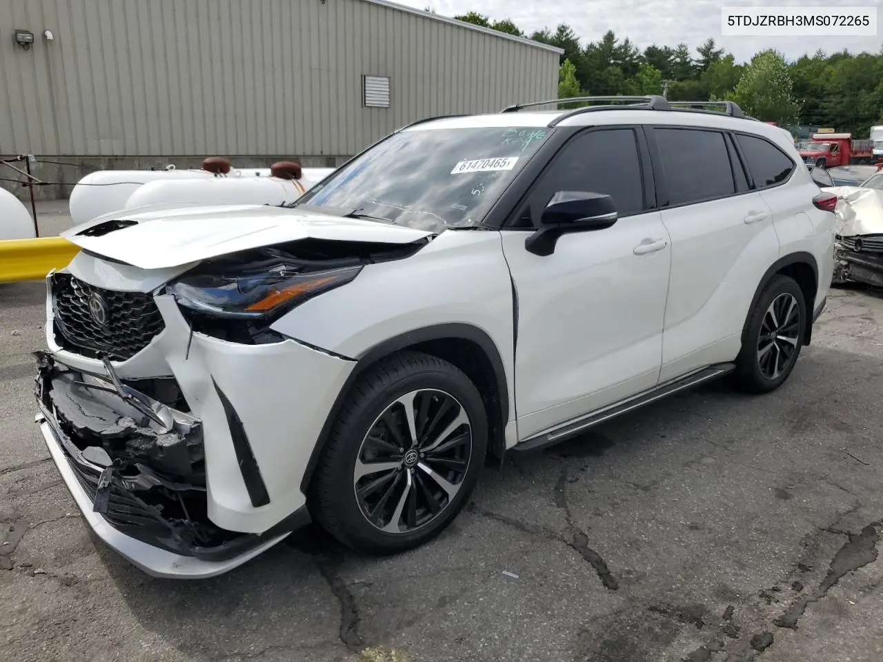 2021 Toyota Highlander Xse VIN: 5TDJZRBH3MS072265 Lot: 61470465