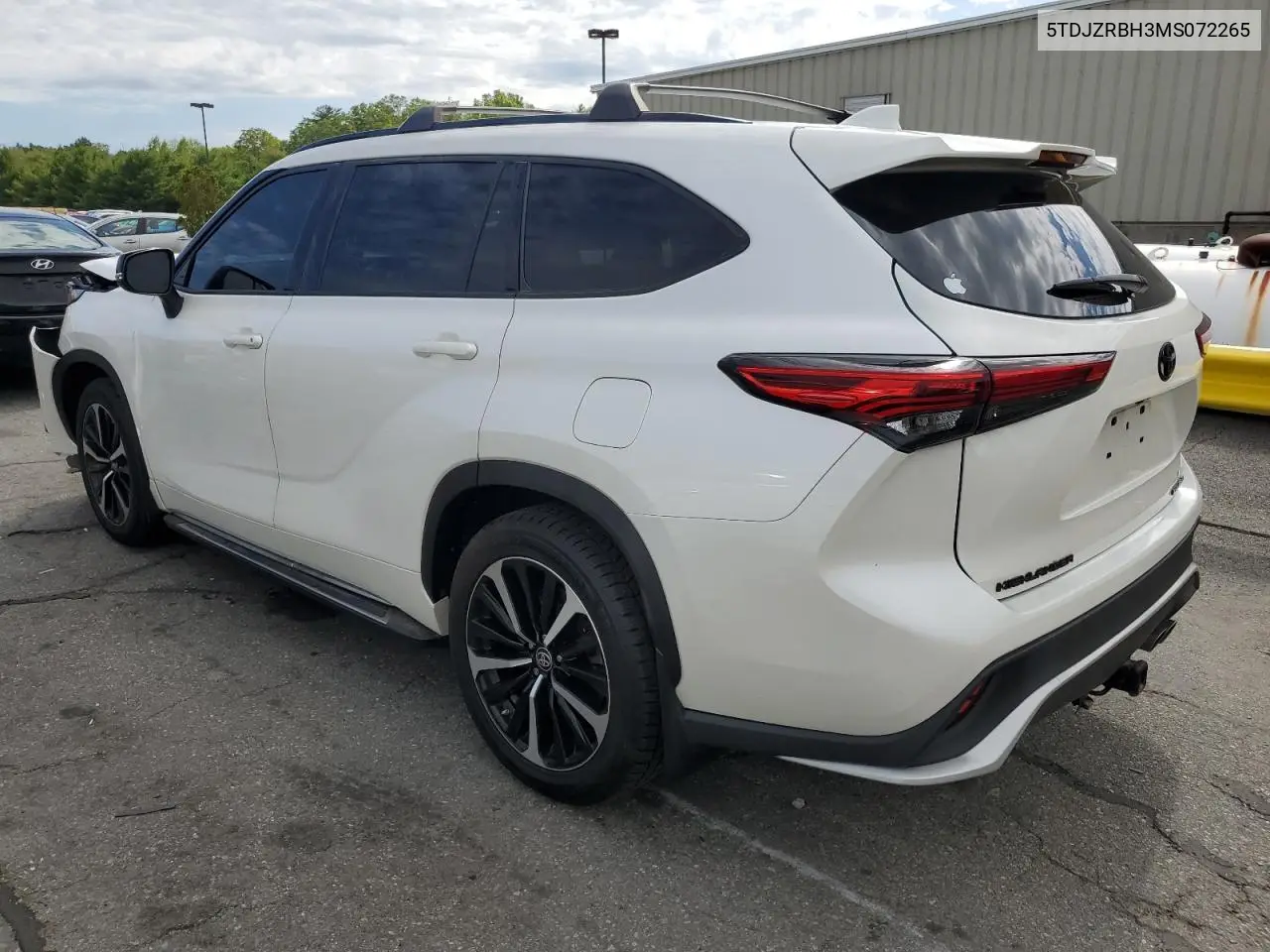 2021 Toyota Highlander Xse VIN: 5TDJZRBH3MS072265 Lot: 61470465