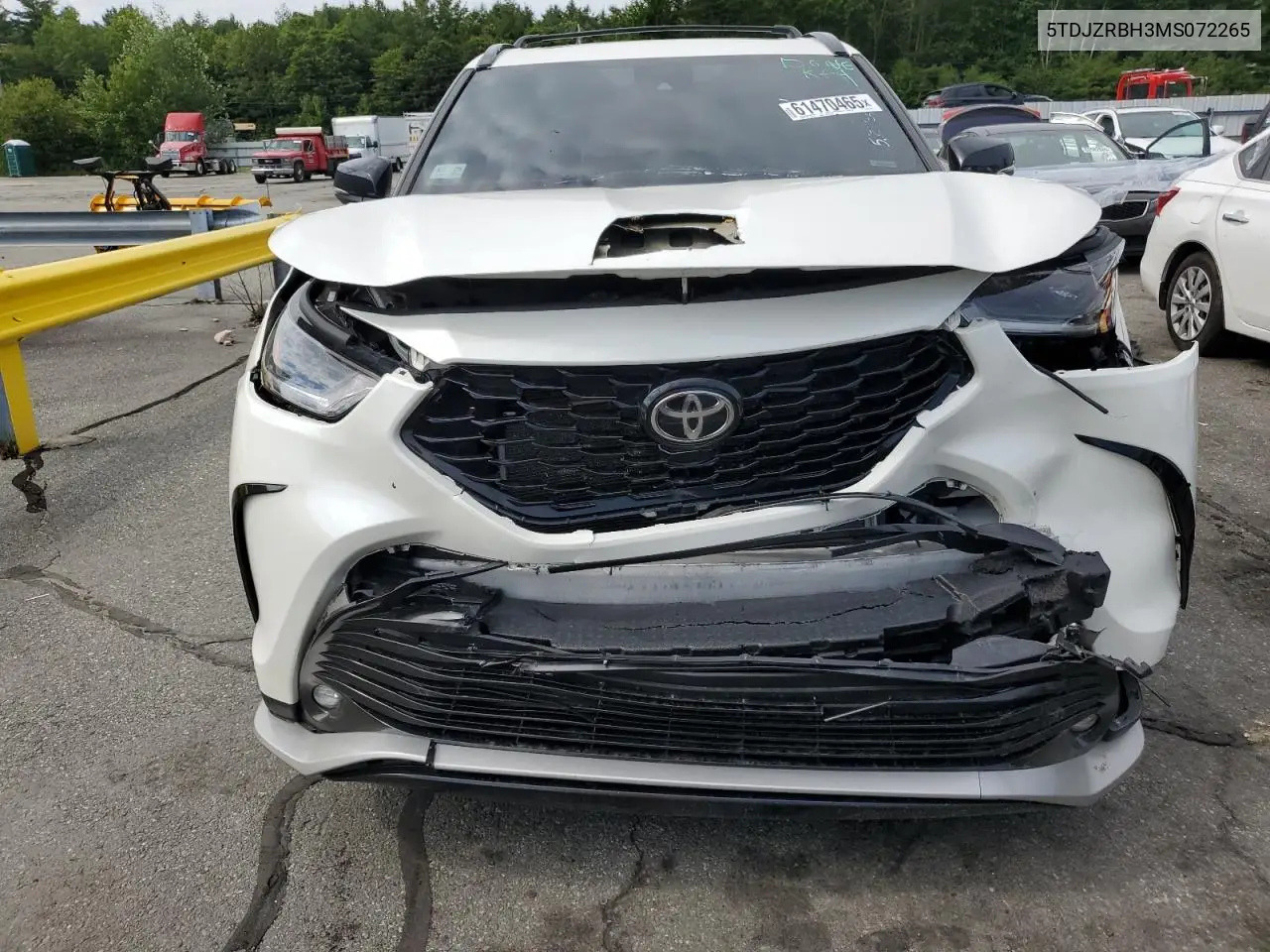 2021 Toyota Highlander Xse VIN: 5TDJZRBH3MS072265 Lot: 61470465