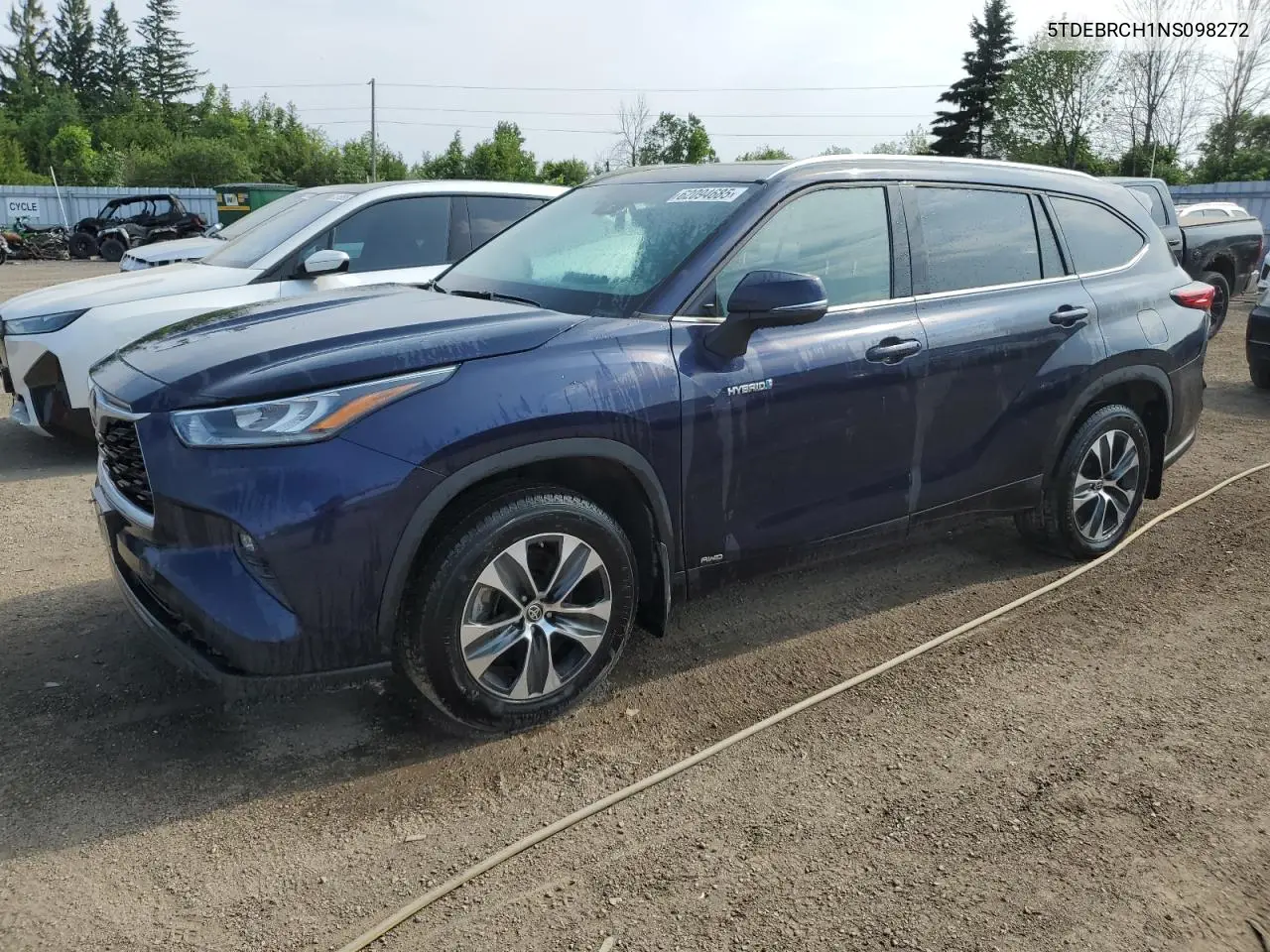 2021 Toyota Highlander Hybrid Platinum VIN: 5TDEBRCH1NS098272 Lot: 62094685