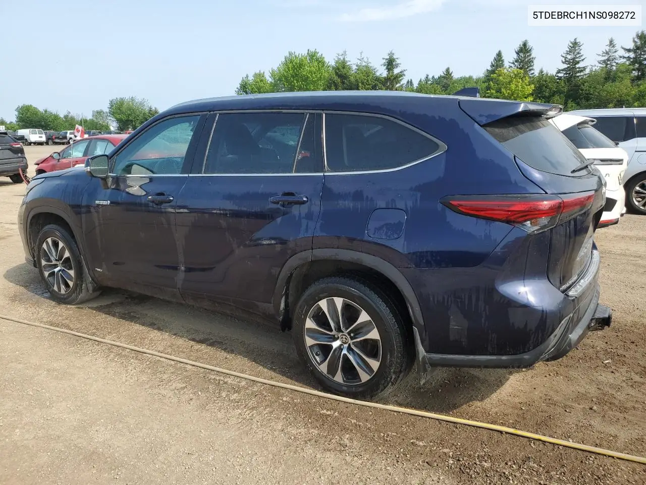 2021 Toyota Highlander Hybrid Platinum VIN: 5TDEBRCH1NS098272 Lot: 62094685