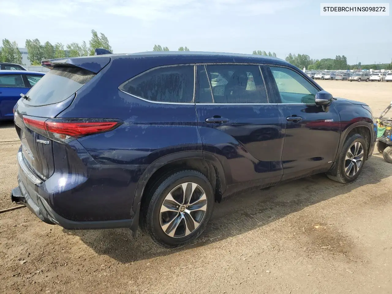 2021 Toyota Highlander Hybrid Platinum VIN: 5TDEBRCH1NS098272 Lot: 62094685