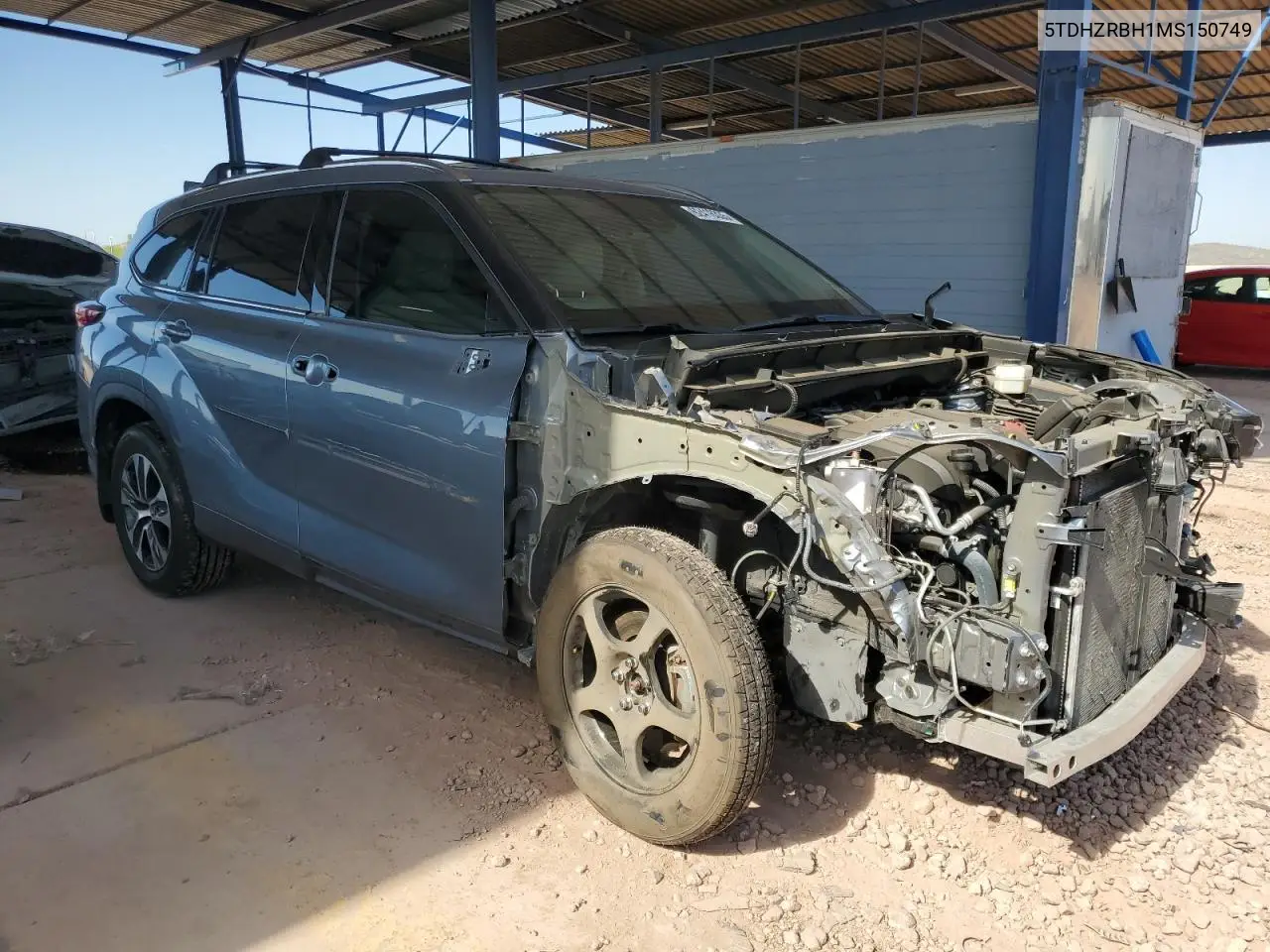 2021 Toyota Highlander Xle VIN: 5TDHZRBH1MS150749 Lot: 62416335