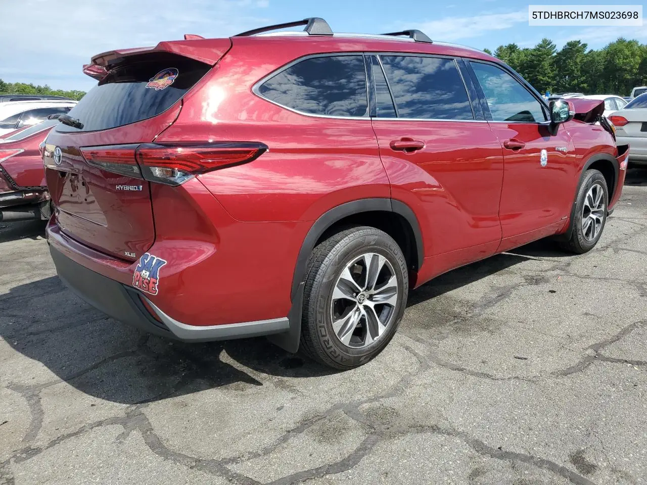 2021 Toyota Highlander Hybrid Xle VIN: 5TDHBRCH7MS023698 Lot: 62461495