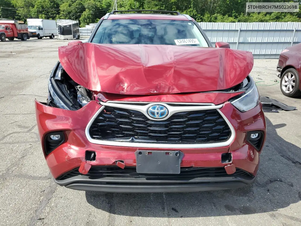 2021 Toyota Highlander Hybrid Xle VIN: 5TDHBRCH7MS023698 Lot: 62461495