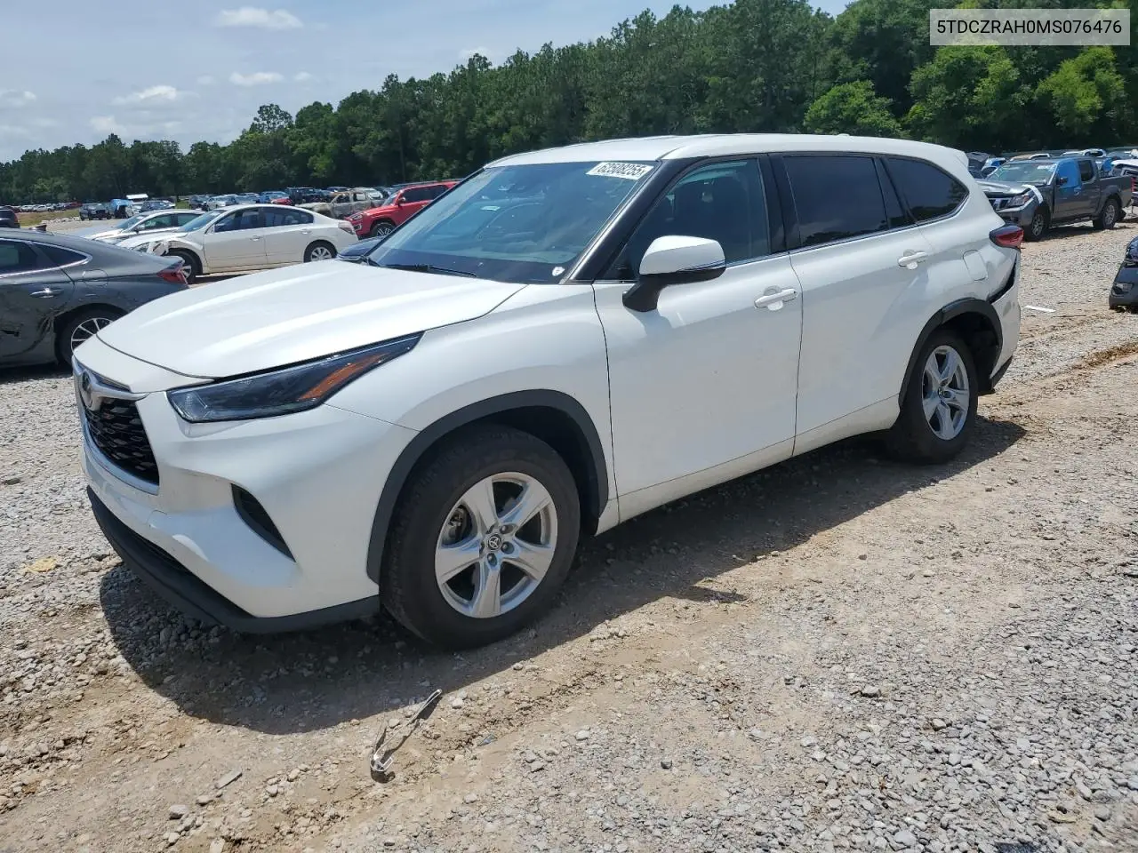 2021 Toyota Highlander L VIN: 5TDCZRAH0MS076476 Lot: 62508255