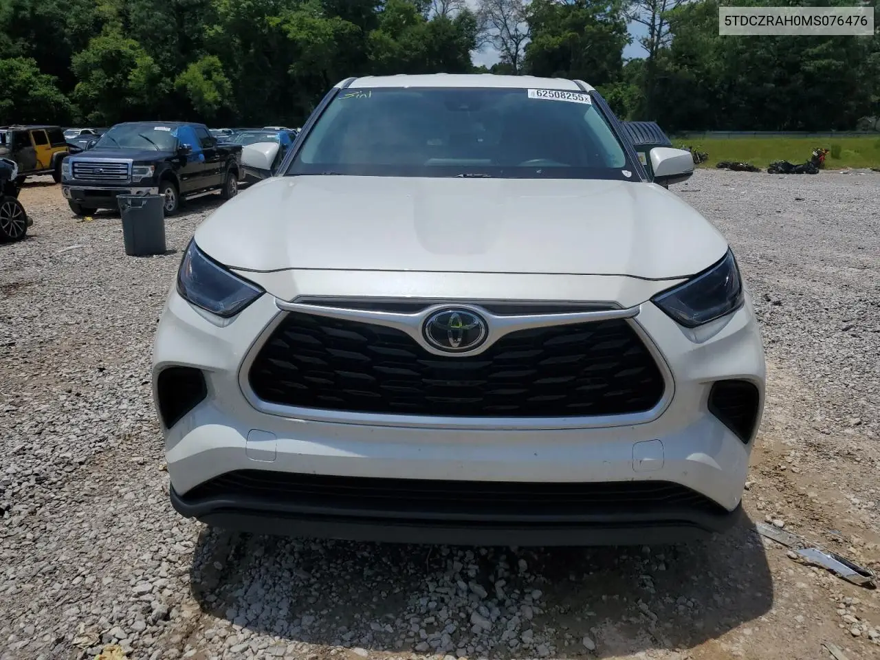 2021 Toyota Highlander L VIN: 5TDCZRAH0MS076476 Lot: 62508255