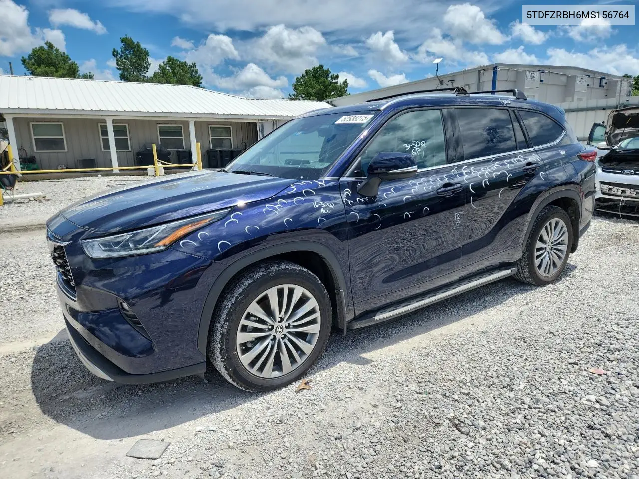 2021 Toyota Highlander Platinum VIN: 5TDFZRBH6MS156764 Lot: 62588215
